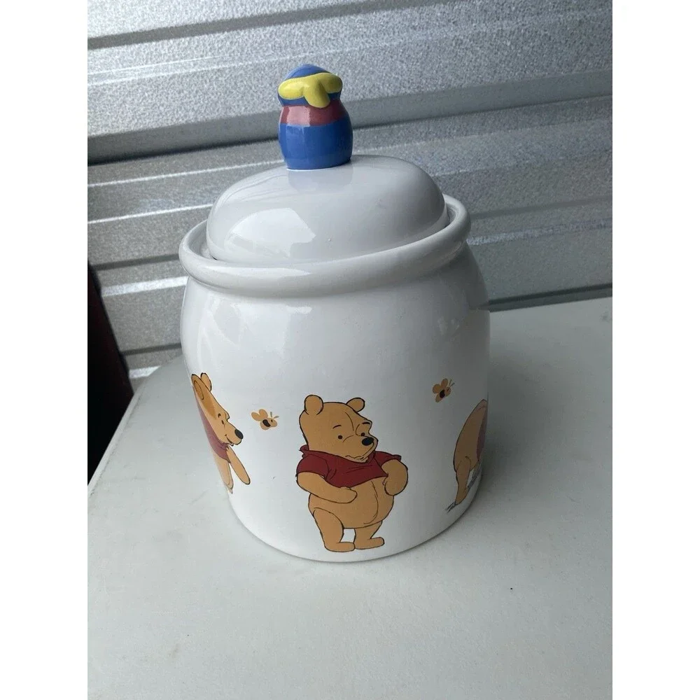 Vintage 1997 Disney Winnie The Pooh Ceramic Cookie Jar Treasure Craft Hunny